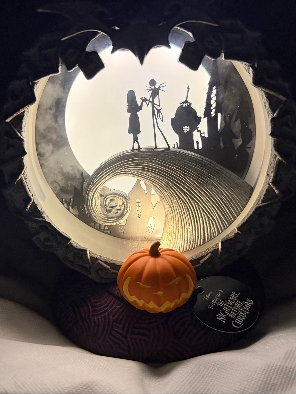Jack Skellington NBC Light-Up Pedestal Candle Holder Bath & Body Works